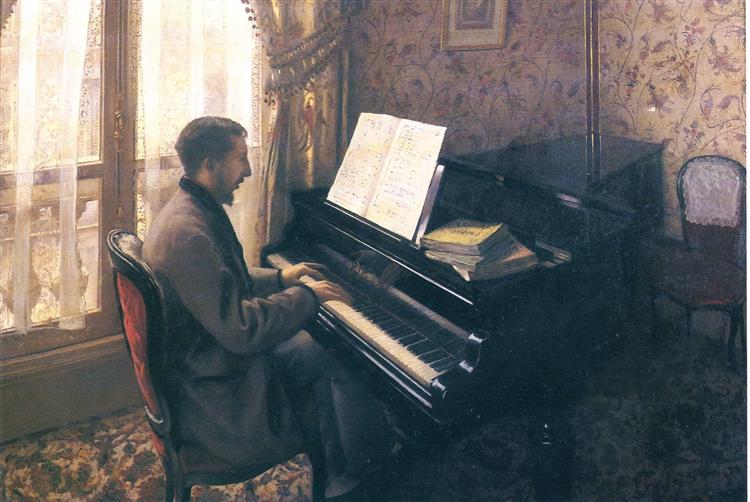 young man playing the piano 1876.jpgLarge - نت های پیانو و یادگیری آن ها