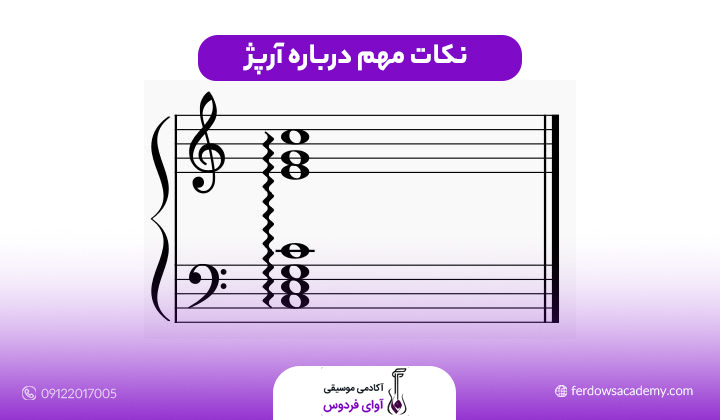 نکات مهم درباره آرپژ