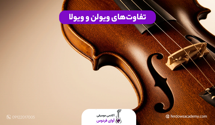 تفاوت‌های ویولن و ویولا